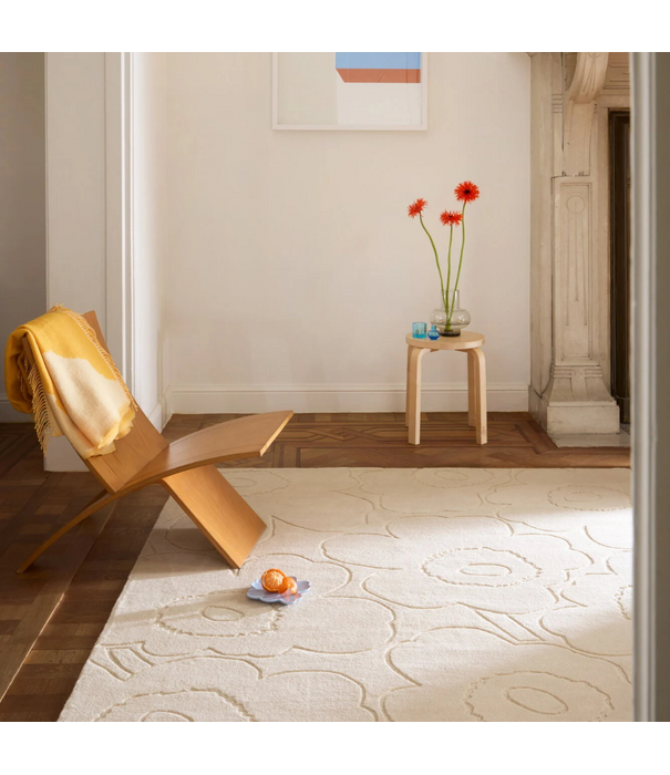 Marimekko Marimekko Piirto Unikko rug, natural white, handtufted