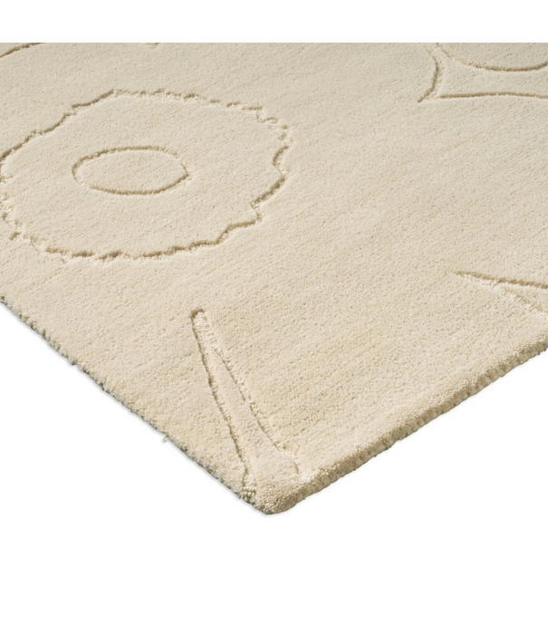 Marimekko Marimekko Piirto Unikko rug, natural white, handtufted
