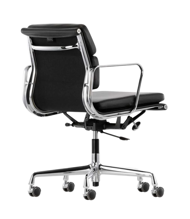 Vitra  Soft Pad Chair EA 217 Office Chair black premium F leather
