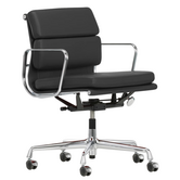 Vitra - Soft Pad Chair EA 217, black leather