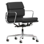 Vitra - Soft Pad Chair EA 217, black leather