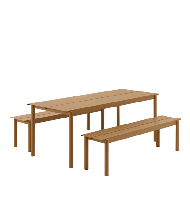 Muuto Muuto Linear Steel Table taupe 140cm