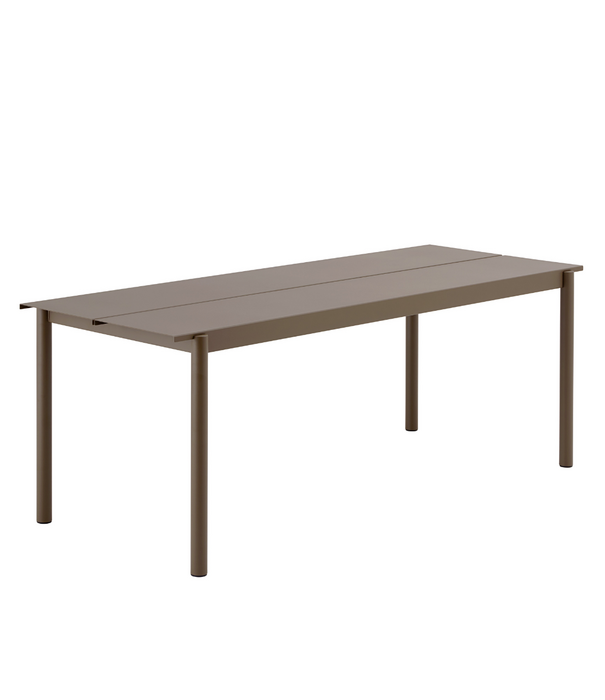 Muuto Muuto Linear Steel Table taupe 200cm