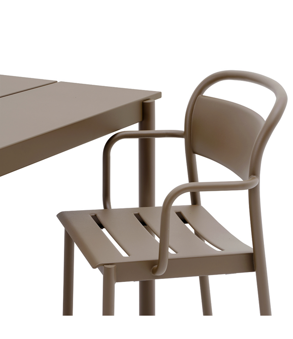 Muuto Linear Steel Tafel taupe 200cm
