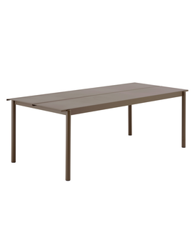 Linear Steel Tafel taupe 220 x 90