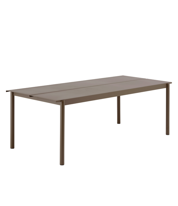 Muuto Linear Steel Tafel taupe 220cm