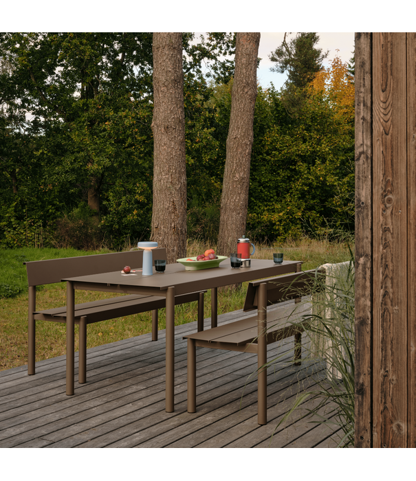 Muuto Linear Steel Tafel taupe 220cm