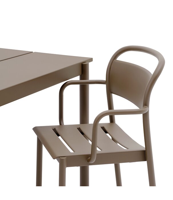 Muuto Muuto Linear Steel Table taupe 140cm