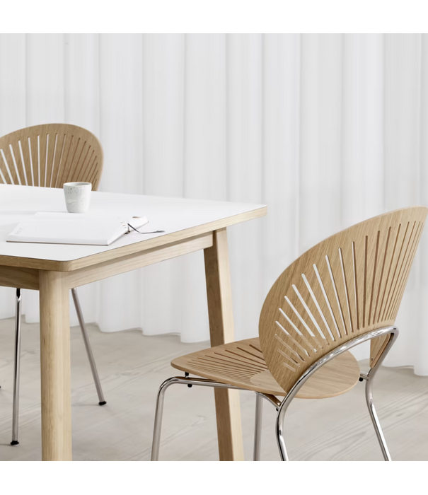 Fredericia  Model 3398 Trinidad Chair, wooden seat