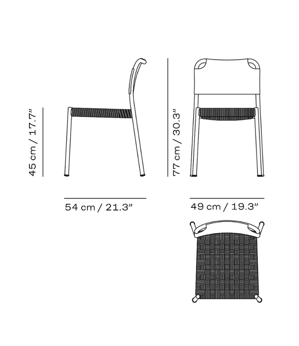 Fritz Hansen Vind Stoel Outdoor, mist grey