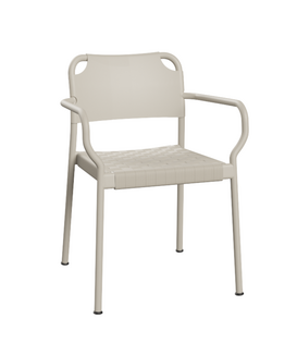 Vind Stoel met arm, mist grey