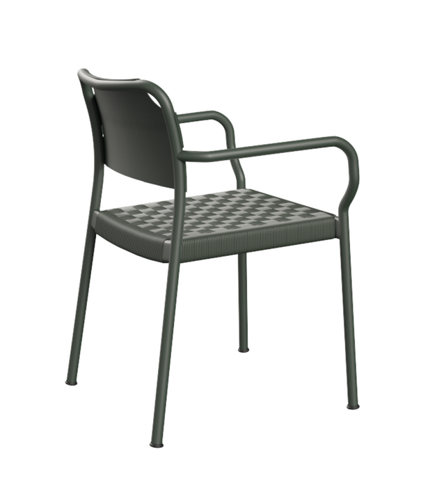Fritz Hansen Vind Stoel met arm, hunter green