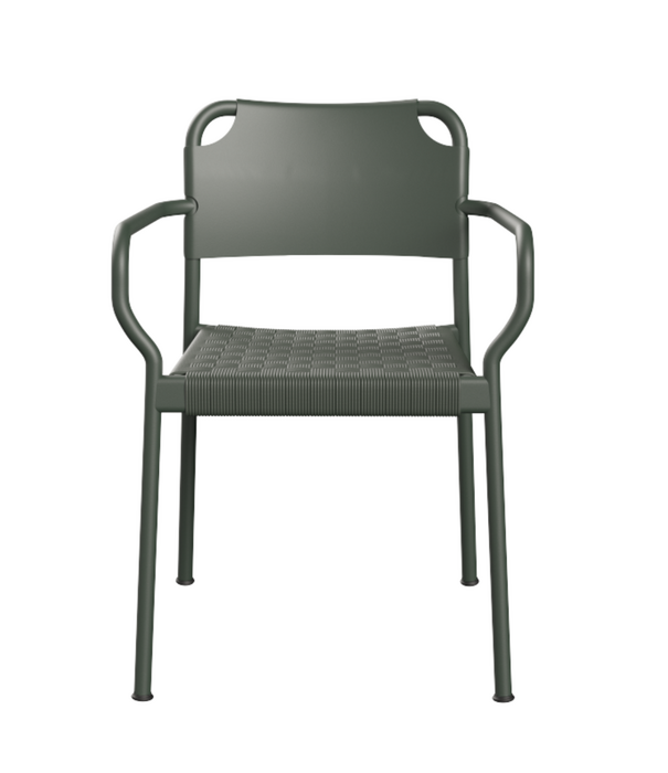 Fritz Hansen Vind Stoel met arm, hunter green