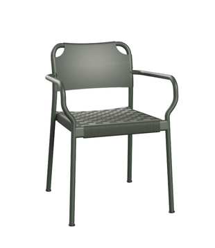Vind Stoel met arm, hunter green