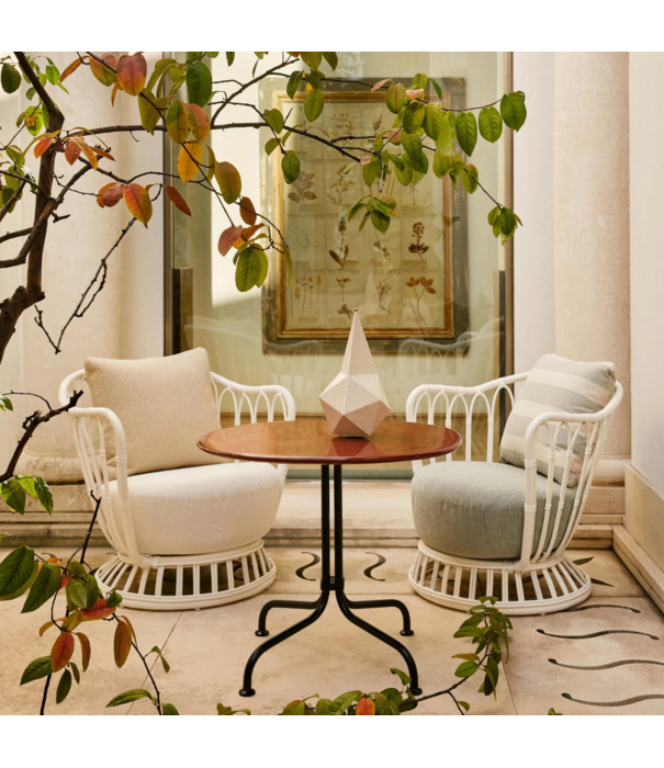 Gubi   Grace Outdoor Lounge Stoel natural - Plutarco 158