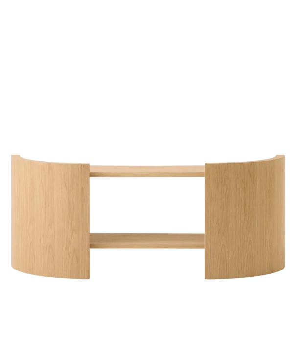 Audo Audo Crescent Low Boekenkast gelakt eiken