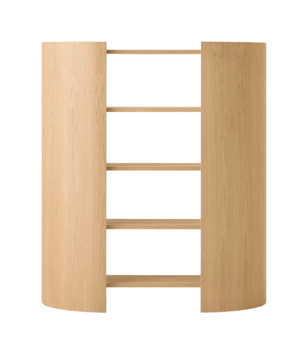 Audo Audo Crescent Shelving High lacquered oak