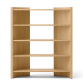 Audo Crescent High Shelving Boekenkast gelakt eiken