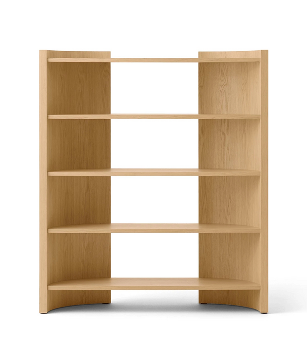 Audo Audo Crescent High Shelving Boekenkast gelakt eiken