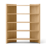 Audo Crescent High Shelving Boekenkast gelakt eiken