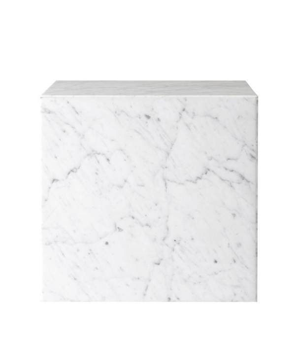 Audo Audo Plinth Cubic Salontafel Carrara marmer 40cm