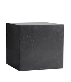 Audo Plinth Cubic Coffee Table Nero Marquina marble 40cm