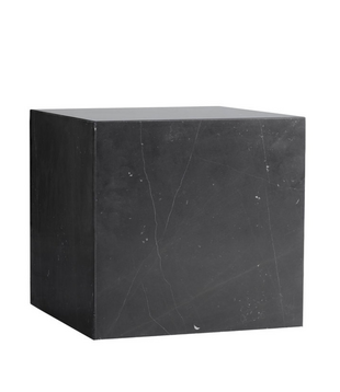 Audo Plinth Cubic Salontafel Nero Marquina marmer 40cm