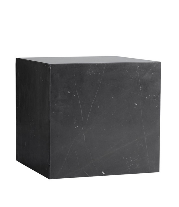 Audo  Audo Plinth Cubic Salontafel Nero Marquina marmer 40cm