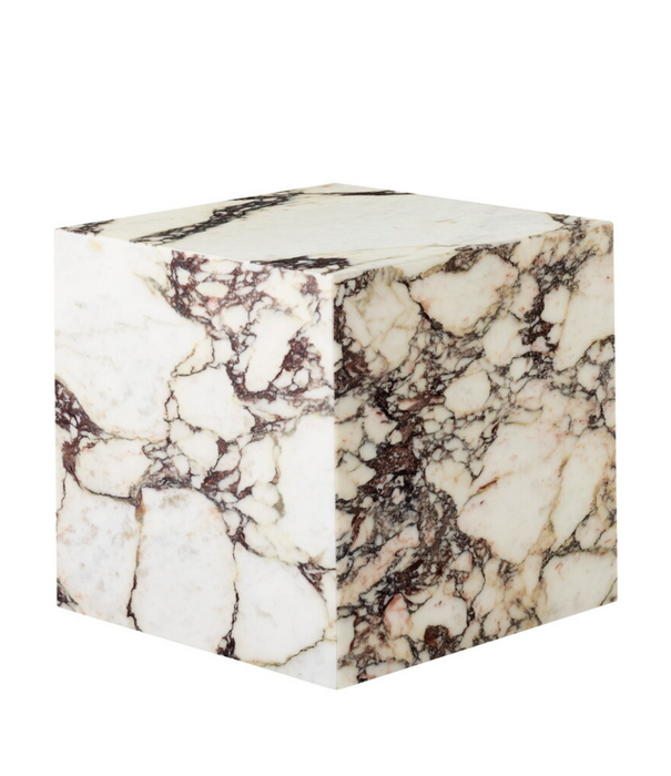 Audo Audo Plinth Cubic Coffee Table Calacatta Viola marble