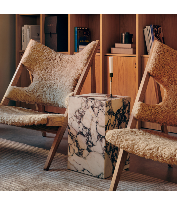 Audo Audo Plinth Cubic Coffee Table Kunis Breccia marble