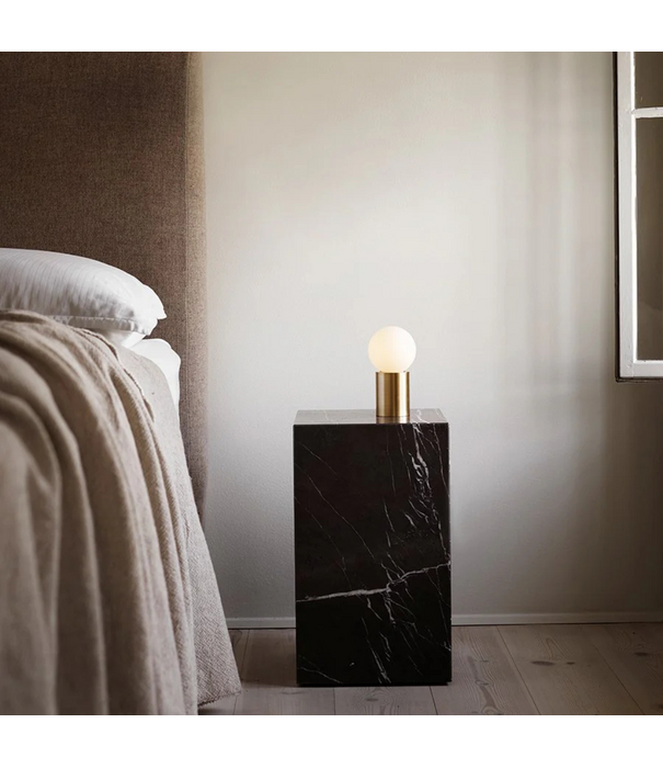 Audo Audo Plinth Cubic Salontafel Grey Galaxy marmer