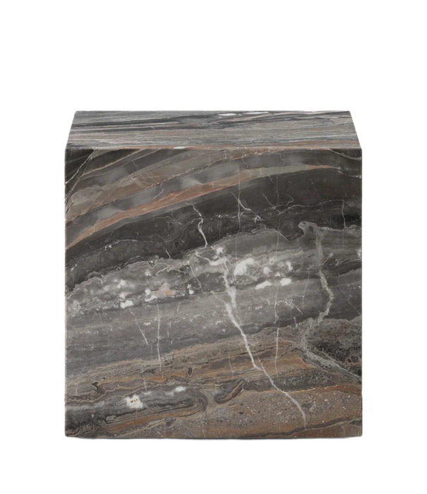 Audo Audo Plinth Cubic Coffee Table Grey Galaxy marble