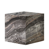 Audo Plinth Cubic Coffee Table Grey Galaxy marble