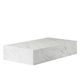 Audo  Plinth Grand Coffee Table Carrara marble