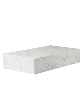 Audo Plinth Grand Salontafel Carrara marmer 137cm
