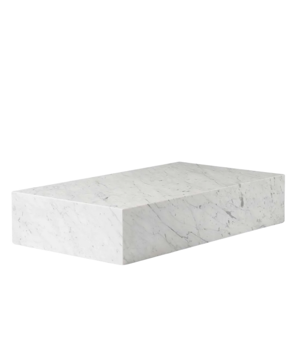 Audo Audo  Plinth Grand Coffee Table Carrara marble