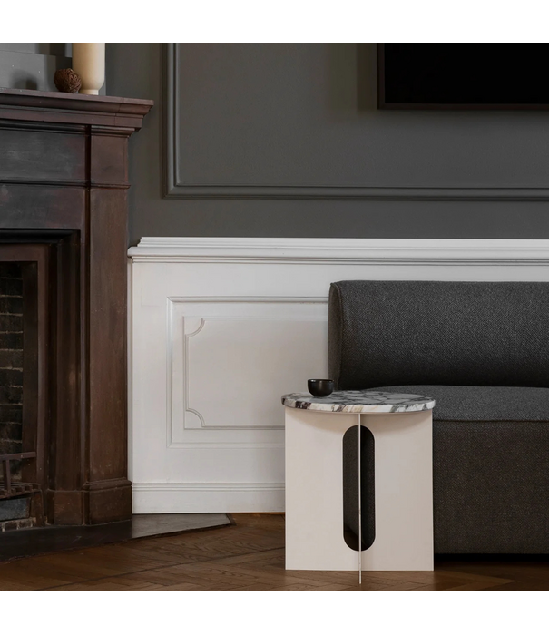 Audo Audo Androgyne Bijzettafel staal, marmer top