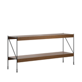 Audo Zet Storage System dark oak, black frame