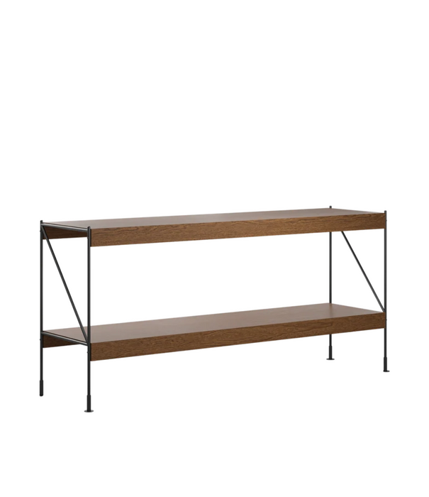 Audo Audo Zet Storage System dark oak, black frame