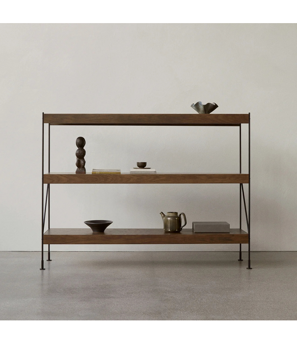 Audo Audo Zet Storage System dark oak, black frame