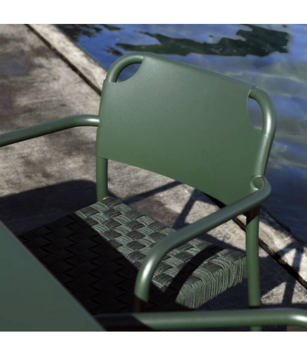 Fritz Hansen Vind Stoel met arm, hunter green