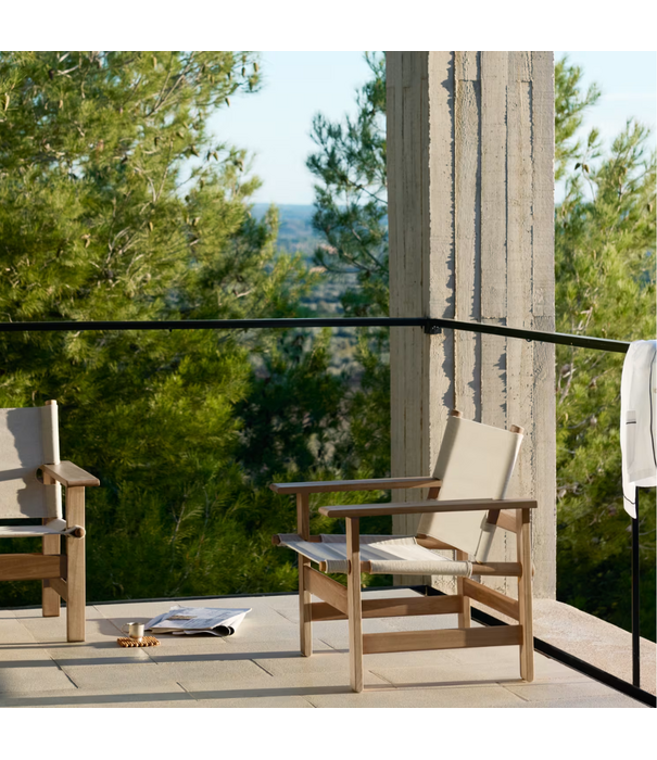 Fredericia  Fredericia Model 2131 The Canvas Outdoor Chair teak