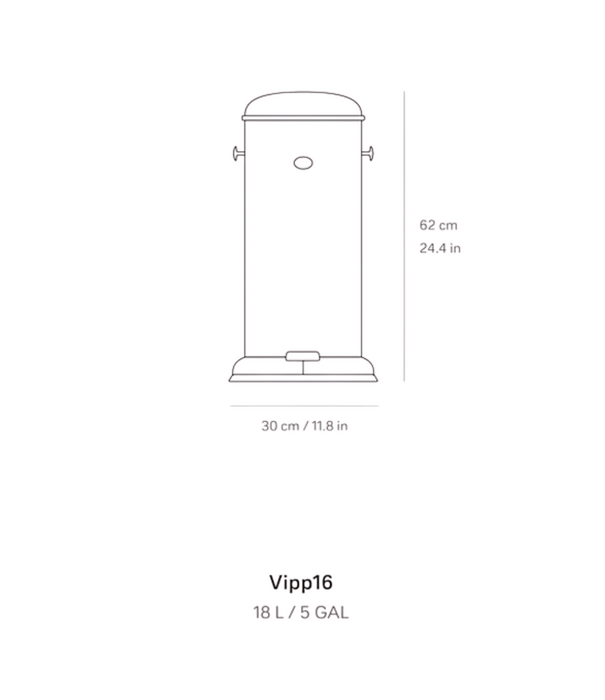 Vipp  Vipp 16 Pedaalemmer Limited edition,  Henri teal 18L
