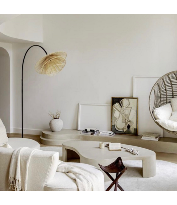 Layered  Layered Shaggy Residue Rug - Oatmeal