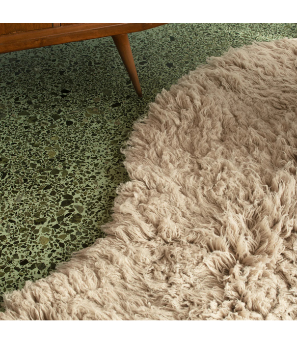 Layered  Shaggy Residue Vloerkleed - Oatmeal