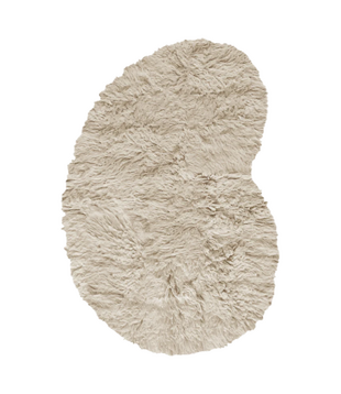 Layered Shaggy Residue Rug - Oatmeal