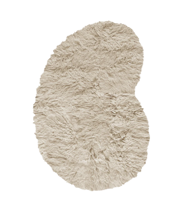 Layered  Shaggy Residue Vloerkleed - Oatmeal