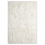Layered Shaggy Wool Rug - Bone White