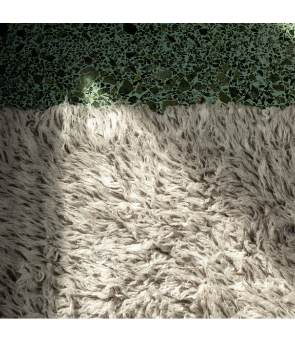 Layered  Layered Shaggy Wool Rug - Mocha Melange