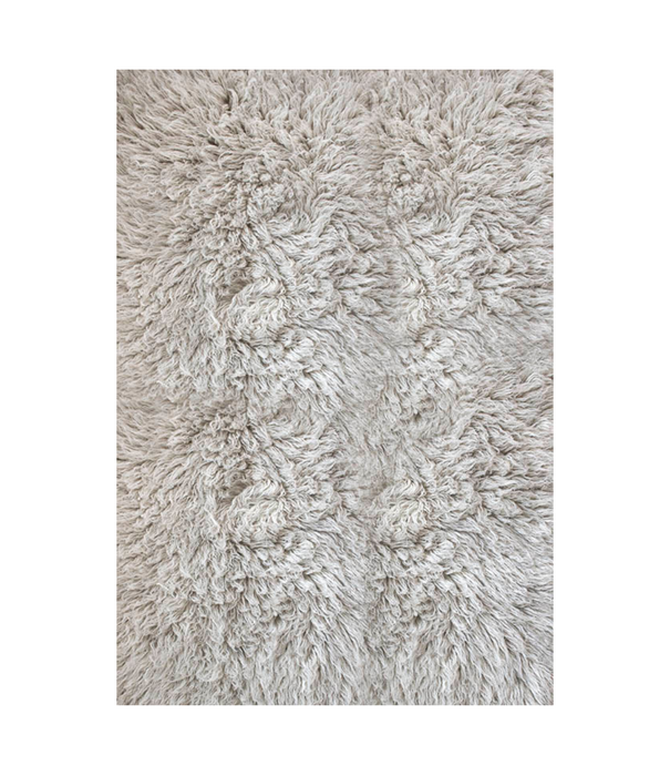 Layered  Shaggy Wol Vloerkleed - Mocha Melange